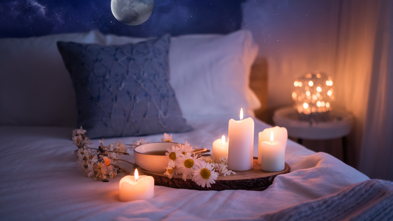 Donna serena che dorme tranquillamente in un ambiente rilassante